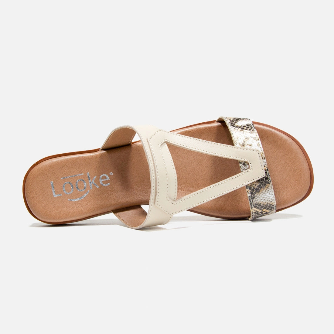 Damen Pantolette Looke IRINA Sandalen Dicker Absatz