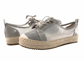 Beskee Sicherheitsschuhe Damen Plateau Slipper Espadrilles Spitzenstoff Slip On # 162