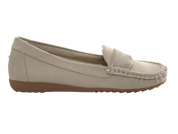 Penny Loafers Other Stories Damen Slipper Ballerina Loafer Mokassins  Slip On Flats Freizeit Apricot # 7711