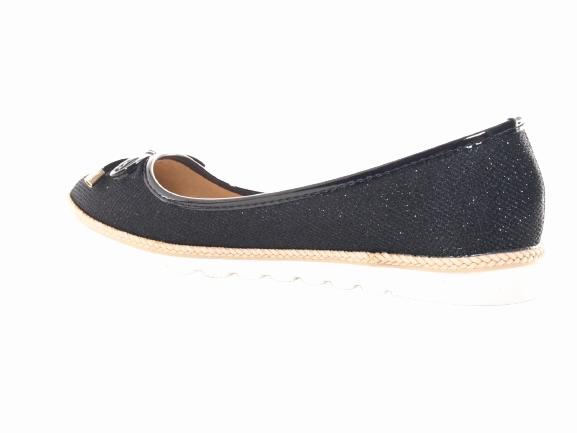 Monk Loafers Damen Slipper Ballerina Loafer Mokassins Slip On Flats Freizeit Black # 6289