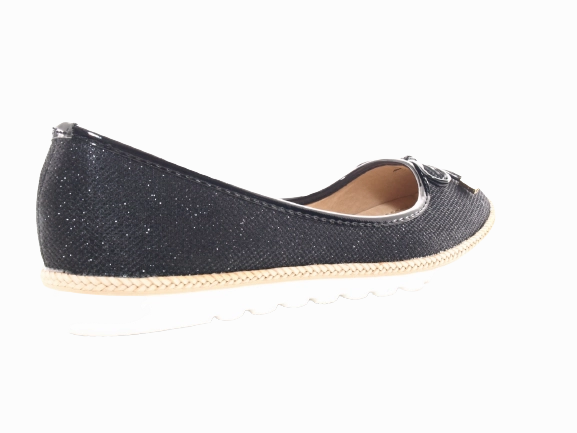 Myrqvist Loafers Damen Slipper Ballerina Loafer Mokassins Slip On Flats Freizeit Black # 6289