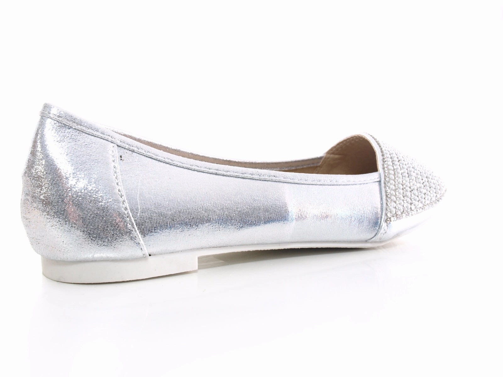 Damen Slipper Ballerina Loafer Mokassins  Slip On Flats Freizeit Silver # 1 Doc Loafers
