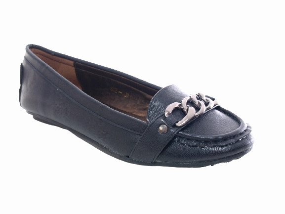 Damen Slipper Halbschuhe Ballerina Loafer Mokassins Slip On Flats Freizeit Black # 012 Loafers Winter