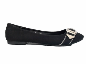 Wide Toe Loafers Damen Slipper Halbschuhe Ballerina Loafer Mokassins Slip On Flats Freizeit Black # 013