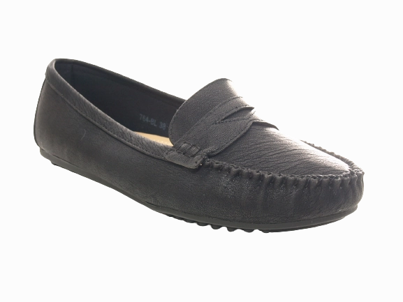 Beste Loafers Damen Slipper Halbschuhe Ballerina Loafer Mokassins Slip On Flats Freizeit Black # 764