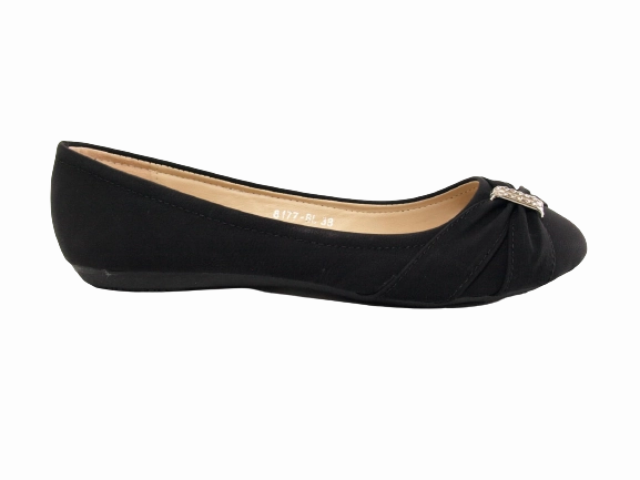Damen Slipper Halbschuhe Ballerina Loafer Mokassins Slip On Flats Freizeit Black # 8177 Pascucci Loafers