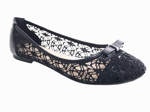 Peace Love Loafers Damen Slipper Halbschuhe Ballerina Loafer Mokassins Slip On Flats Freizeit Black # 8382-22