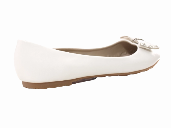 Damen Slipper Halbschuhe Ballerina Loafer Mokassins Slip On Flats Freizeit White # 38 Loafers Schuhe