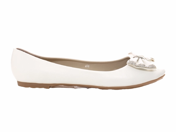 Damen Slipper Halbschuhe Ballerina Loafer Mokassins Slip On Flats Freizeit White # 38 As 98 Loafers