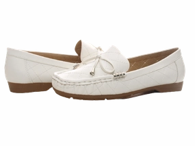 Damen Slipper Halbschuhe Ballerina Loafer Mokassins Slip On Flats Freizeit White # 480 Olive Loafers