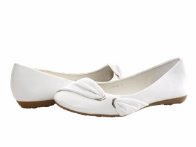 Damen Slipper Halbschuhe Ballerina Loafer Mokassins Slip On Flats Freizeit White # 6374 Warm Loafers