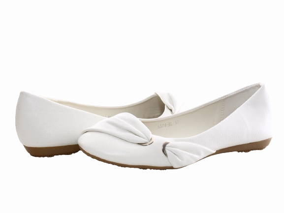 Damen Slipper Halbschuhe Ballerina Loafer Mokassins Slip On Flats Freizeit White # 6374 Loafers Buty