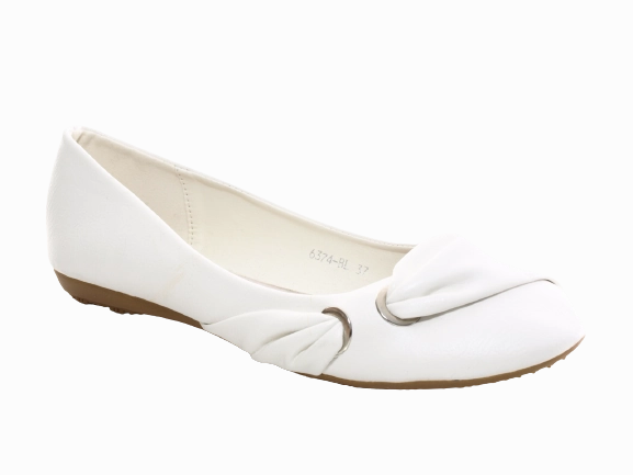Webb Loafers Damen Slipper Halbschuhe Ballerina Loafer Mokassins Slip On Flats Freizeit White # 6374