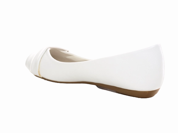 Loafers Material Damen Slipper Halbschuhe Ballerina Loafer Mokassins Slip On Flats Freizeit White # 6374