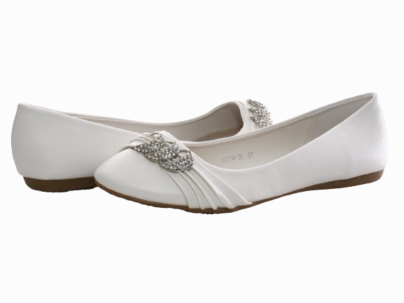 Loafers Sole Damen Slipper Halbschuhe Ballerina Loafer Mokassins Slip On Flats Freizeit White # 8274