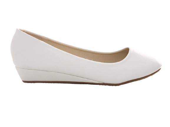 Damen Slipper Keilabsatz Ballerina Brautschuhe Hochzeit Loafer Mokassins  Slip On Flats Freizeit White #  1111 Loafers Cosmo
