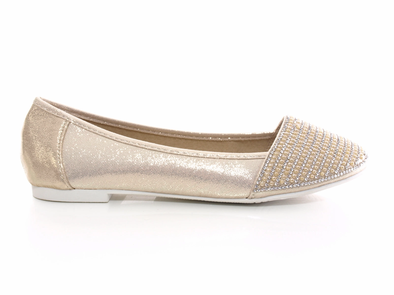 Loafers Suit Damen Slipper Keilabsatz Ballerina Loafer Mokassins  Slip On Flats Freizeit Gold # 1