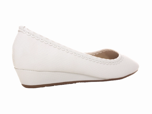 Trim Loafers Damen Slipper Keilabsatz Ballerina Loafer Mokassins Slip On Flats Freizeit White # 1048