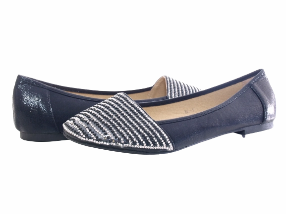 Damen Slipper Stra Ballerina Loafer Mokassins Slip On Flats Freizeit Black # 1 Loafers Ruskind