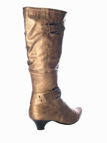 Outfits Mit Kleid Und Stiefel Damen Stiefel Winterstiefel warmgefttert Gold # 7053