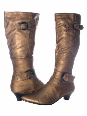 Stiefel Beige Damen Stiefel Winterstiefel warmgefttert Gold # 7053