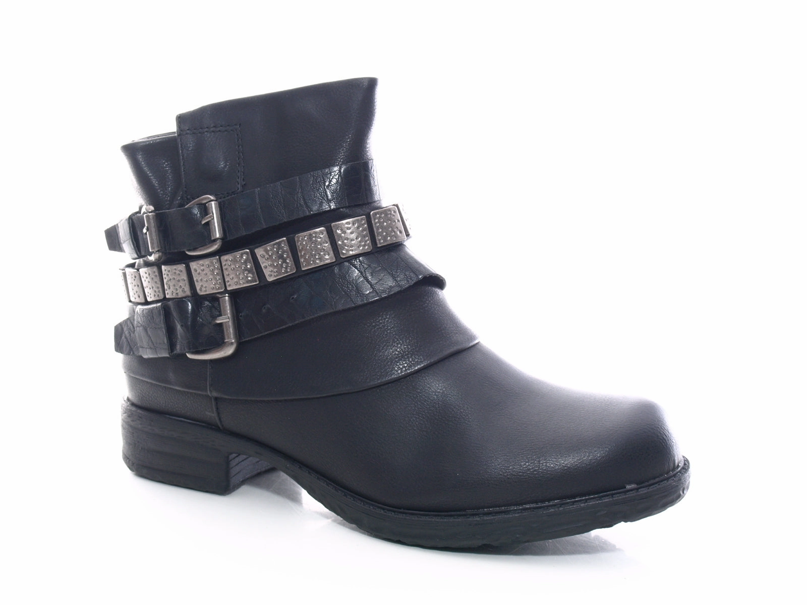 Stiftungwarentest Sicherheitsschuhe S3 Damen Stiefeletten Biker Boots Outdoor Winterboots warm gefttert Black # 600