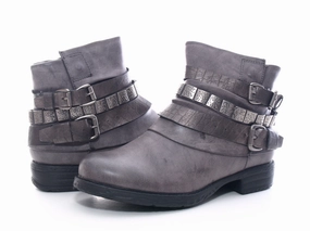 Laufschuhe Für Supination Damen Stiefeletten Biker Boots Outdoor Winterboots warm gefttert Grey # 600