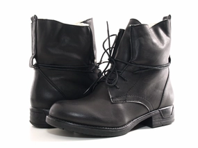 Damen Stiefeletten Boots Outdoor Winterboots warm gefttert Black # 094 Sicherheitsschuhe Sicherheitsstufe