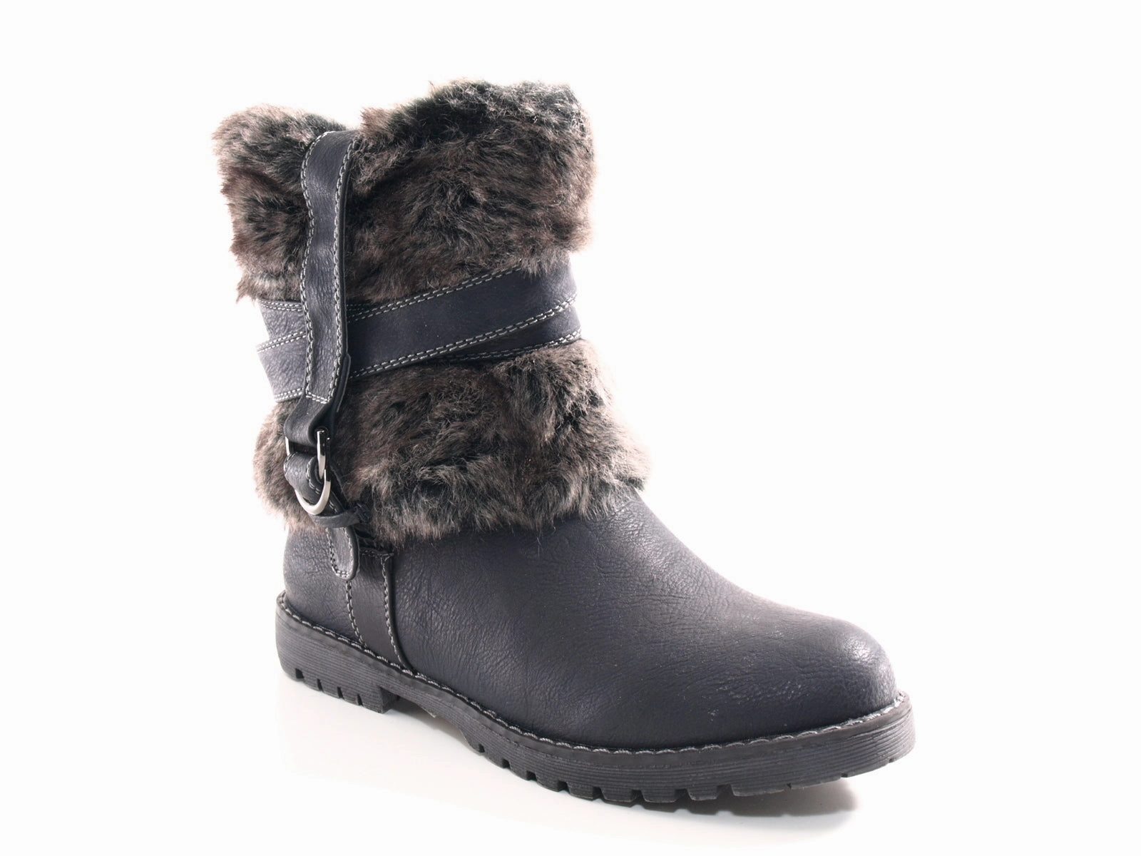 Sicherheitsschuhe Kaufen In Ingolstadt Damen Stiefeletten Boots Outdoor Winterboots warm gefttert Black # 166