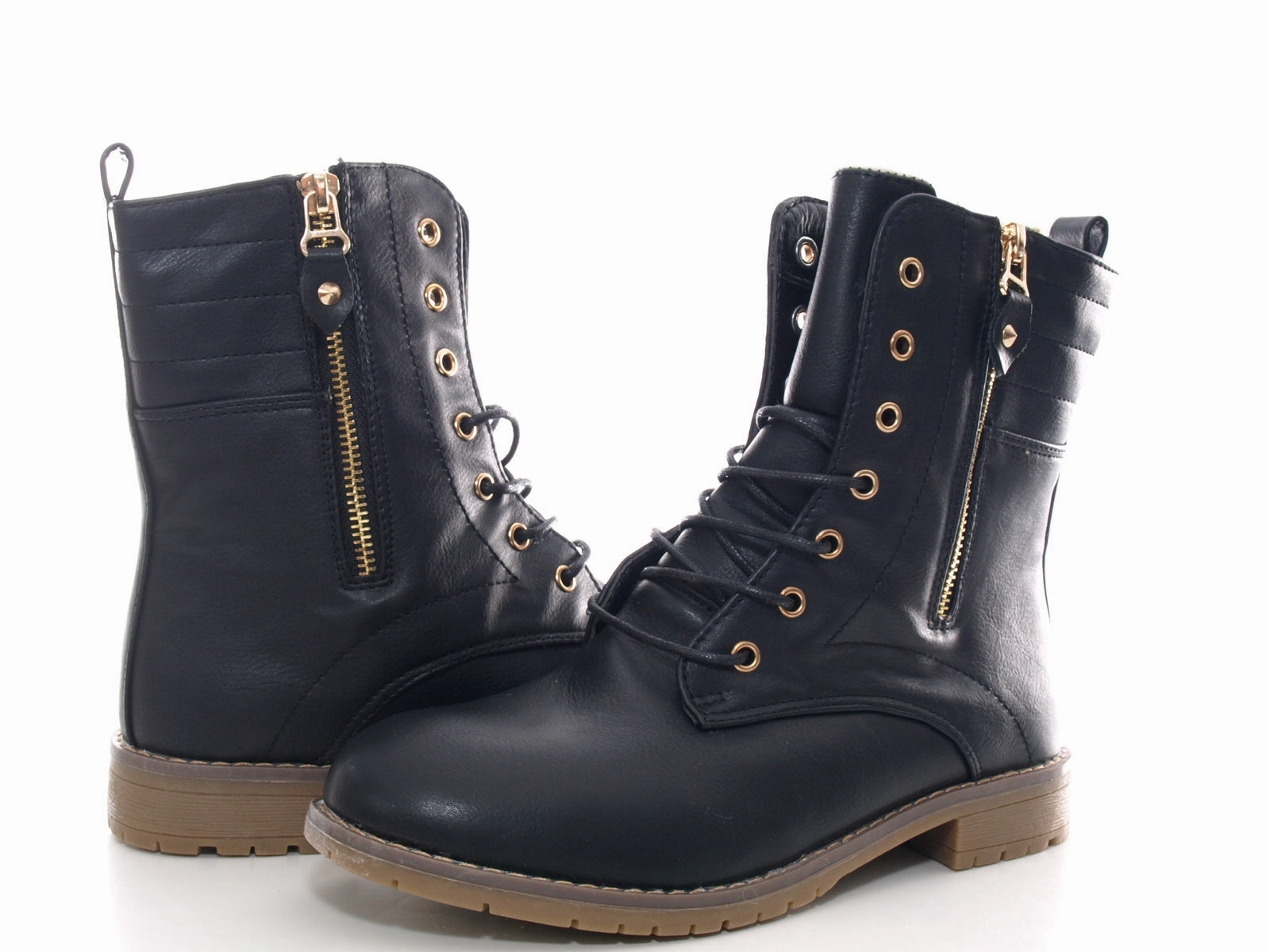 Damen Stiefeletten Boots Outdoor Winterboots warm gefttert Black # 16 Ankle Boots Schaft Zu Weit