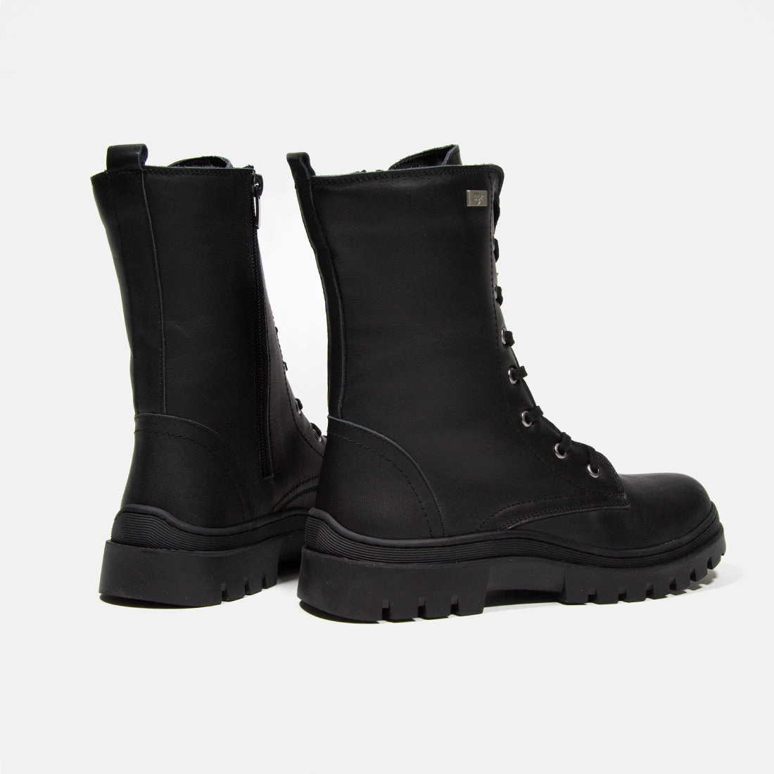 Zara Leather Ankle Boots With Zip Shoes Damen Stiefeletten Looke ANGILIE