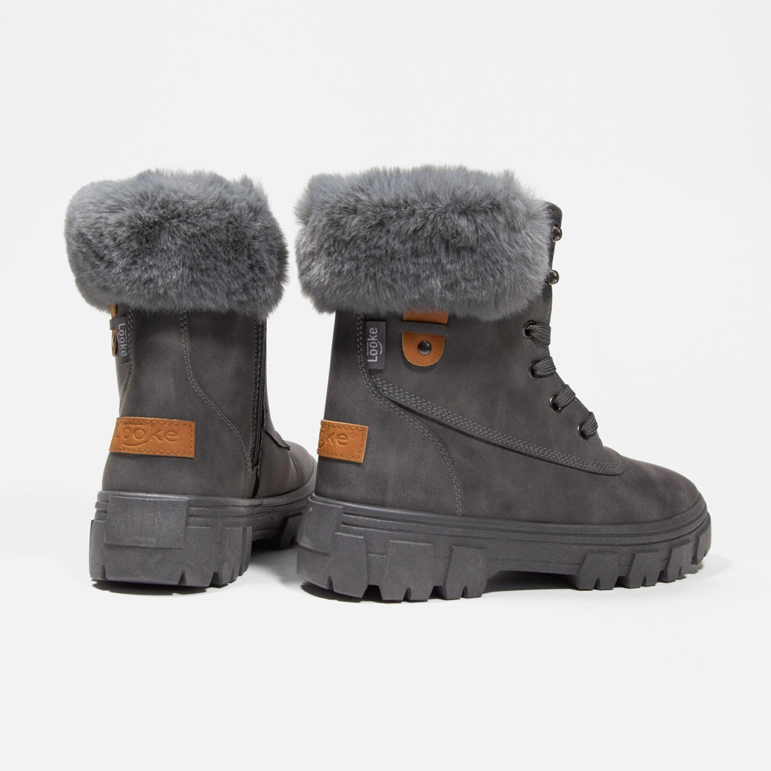 Damen Stiefeletten Looke AURELIE Green Suede Ankle Boots Uk