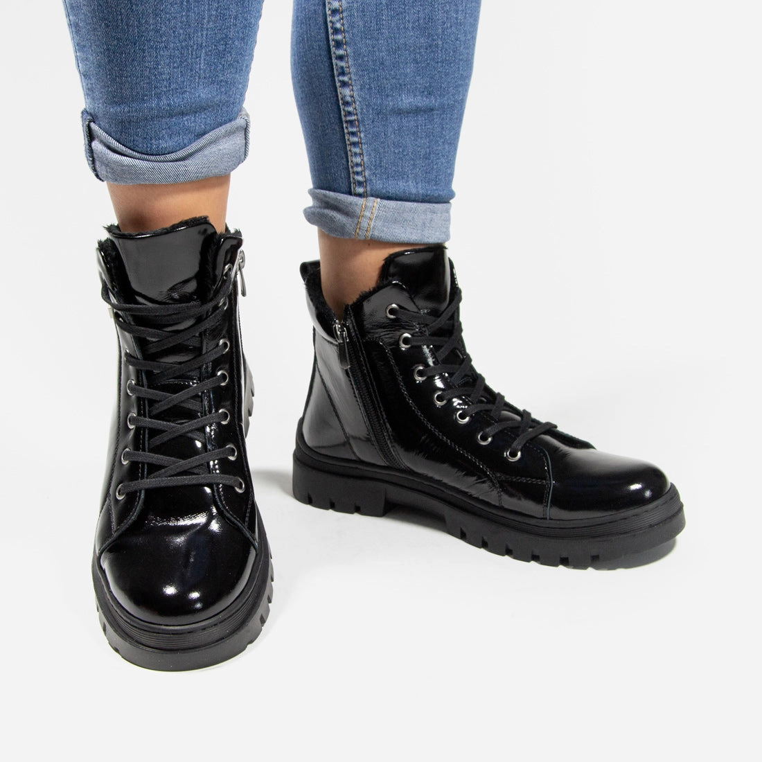 Damen Stiefeletten Looke CHARLINE Ankle Boots With Holes