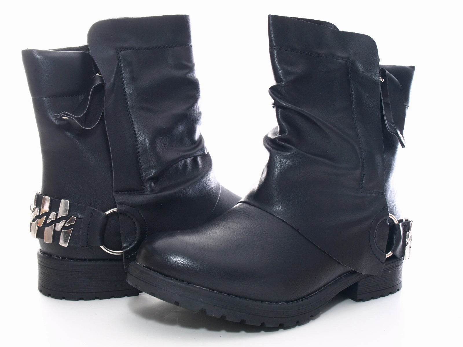 Damen Stiefeletten Outdoor Winterboots Black # 3065 Moderne Sportliche Sicherheitsschuhe S3