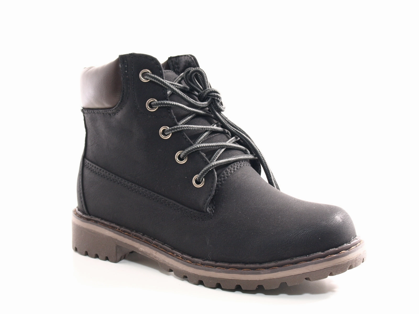 Wildleder Ankle Boots Damen Stiefeletten Outdoor Winterboots Black # 602