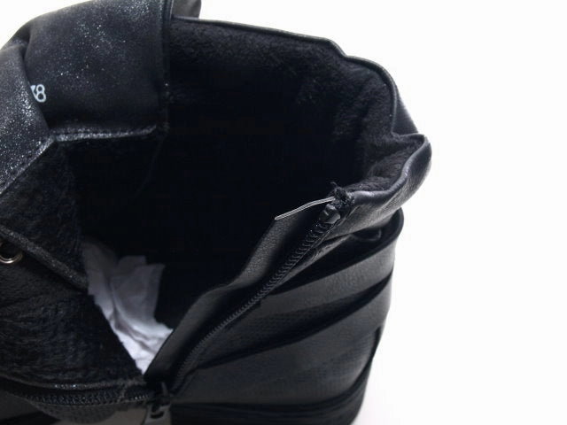 Sicherheitsschuhe S3 Mit Schnellverschluß Kunststoffsohle Damen Stiefeletten Schnrr Boots Outdoor Winterboots warm gefttert Black # 933