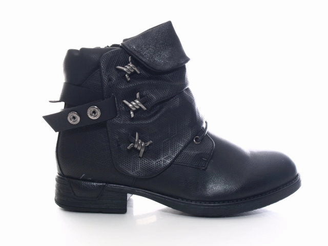 Damen Stiefeletten Schnrr Boots Outdoor Winterboots warm gefttert Black # 933 Sicherheitsschuhe In Osnabrück