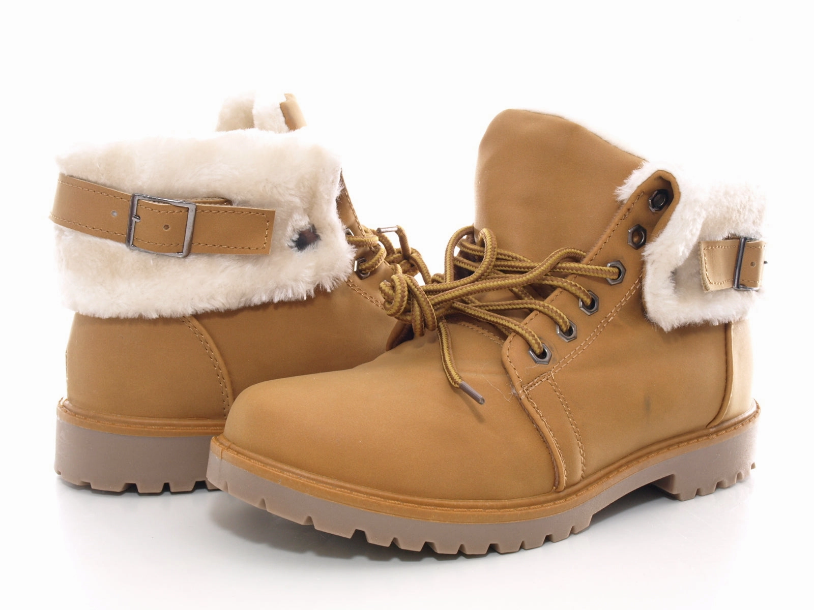 Damen Stiefeletten Schnrr Boots Outdoor Winterboots warm gefttert Camel # 39 Sicherheitsschuhe Lemaitre Super X High