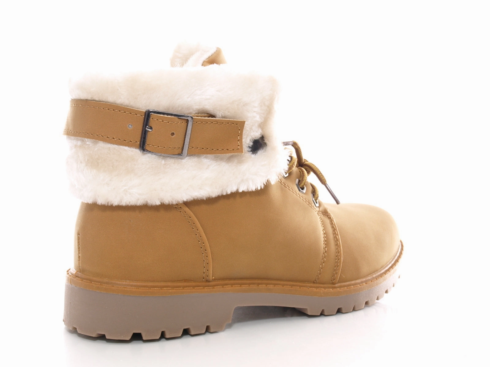 Sicherheitsschuhe Schmied Damen Stiefeletten Schnrr Boots Outdoor Winterboots warm gefttert Camel # 39