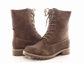 Sicherheitsschuhe Zum Abrollen Damen Stiefeletten Schnrr Boots Outdoor Winterboots warm gefttert Khaki # 264