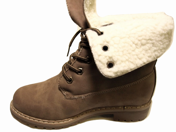 Damen Stiefeletten Schnrr Boots Outdoor Winterboots warm gefttert Khaki # 618 Sicherheitsschuhe Esd 48