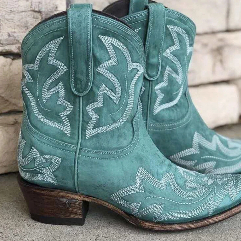 Damen Stilvolle Cowboystiefel | Westernstiefel fr Elegante Looks Stiefel Leder Vintage