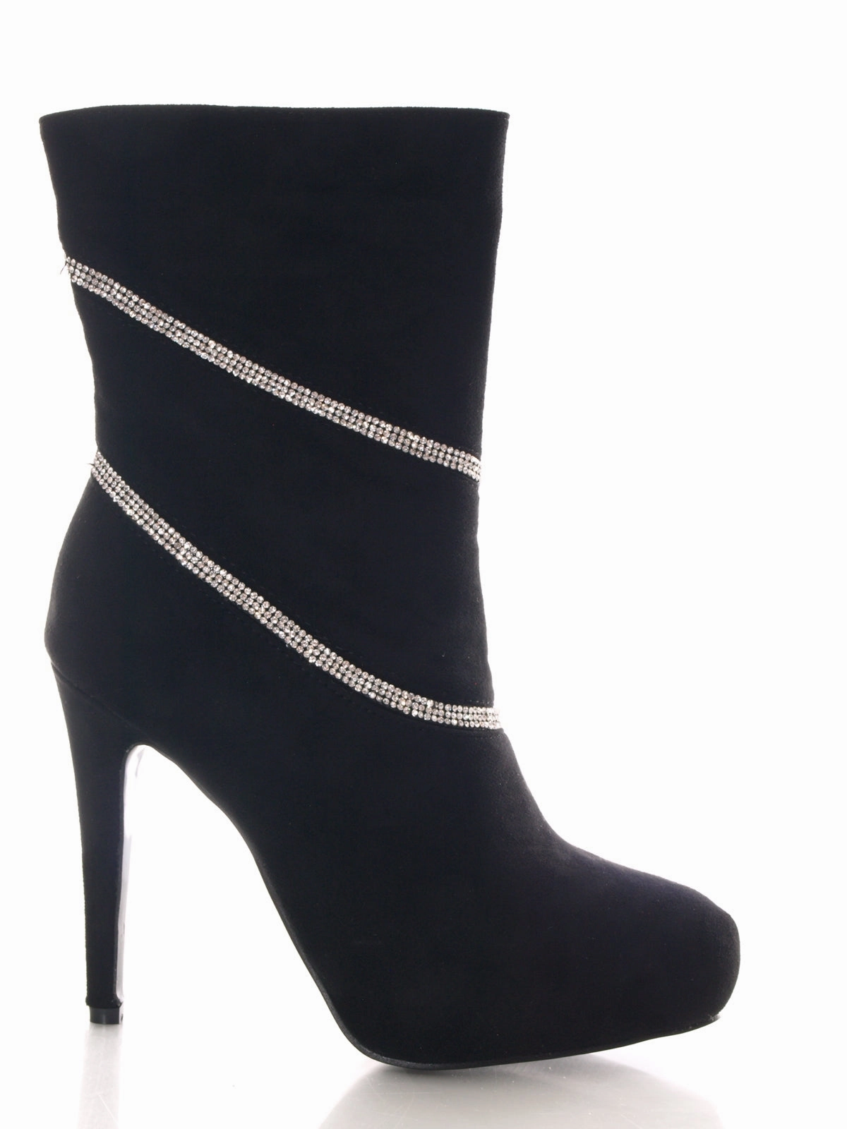 Bw Stiefel 265 Damen wadenhohe Stiefel warm gefttert Black # 707