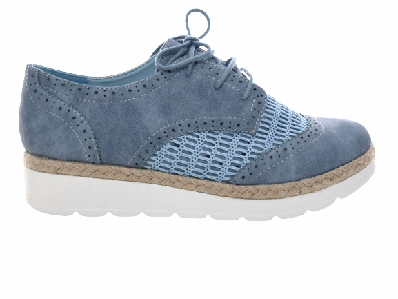 Damenschuhe Designer Schnrr Halbsschuhe Plateauschuhe Blue # 534 Sicherheitsschuhe Lieferant