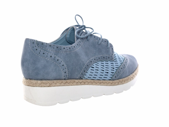 Sicherheitsschuhe Küche Rutschfest Damenschuhe Designer Schnrr Halbsschuhe Plateauschuhe Blue # 534