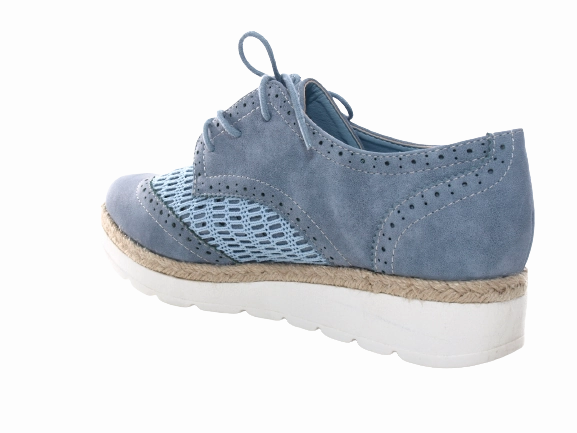 Damenschuhe Designer Schnrr Halbsschuhe Plateauschuhe Blue # 534 Sicherheitsschuhe S3 Mittelfußschutz