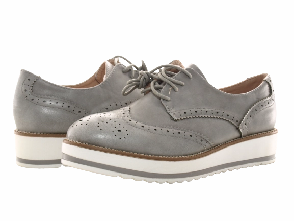 Damenschuhe Designer Schnrr Halbsschuhe Plateauschuhe Grey # 6288 Laufschuhe Für Wettkampf