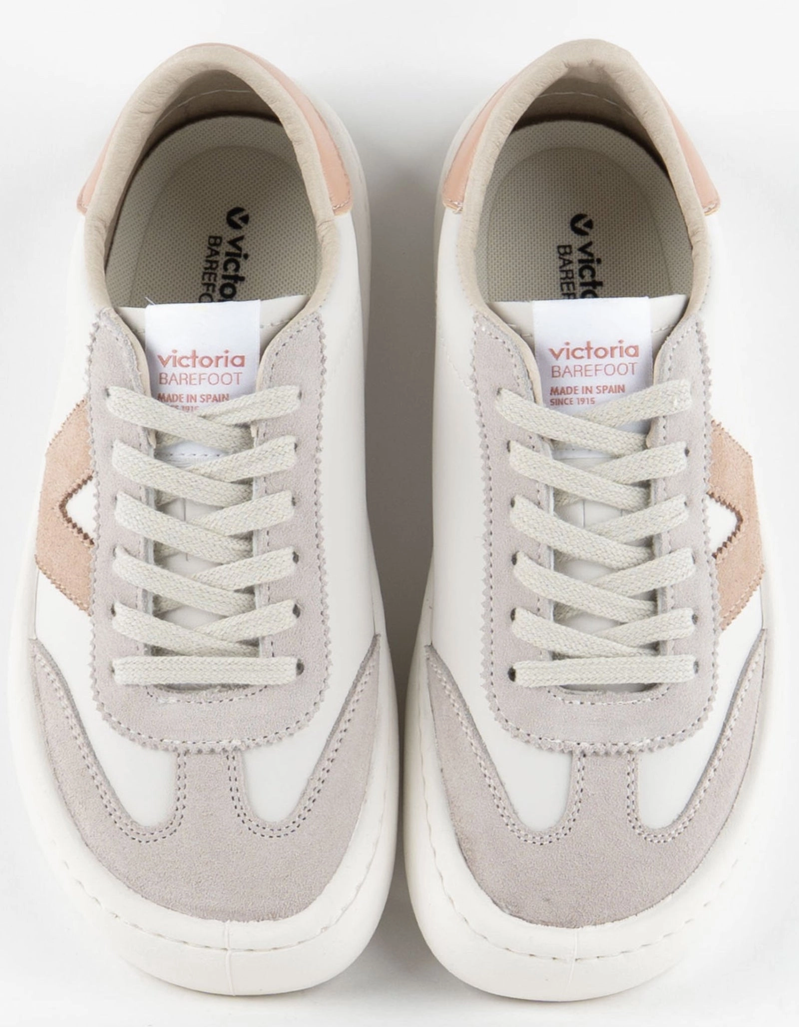 Victoria OLMO BAREFOOT EFECTO PIEL & SERRAJE CUARZO Ghoud Sneaker