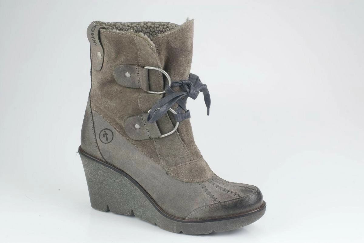 Stiefel Weiches Leder Bronx Damenschuhe Schuhe Stiefelette Stiefel Keilabsatz gefttert