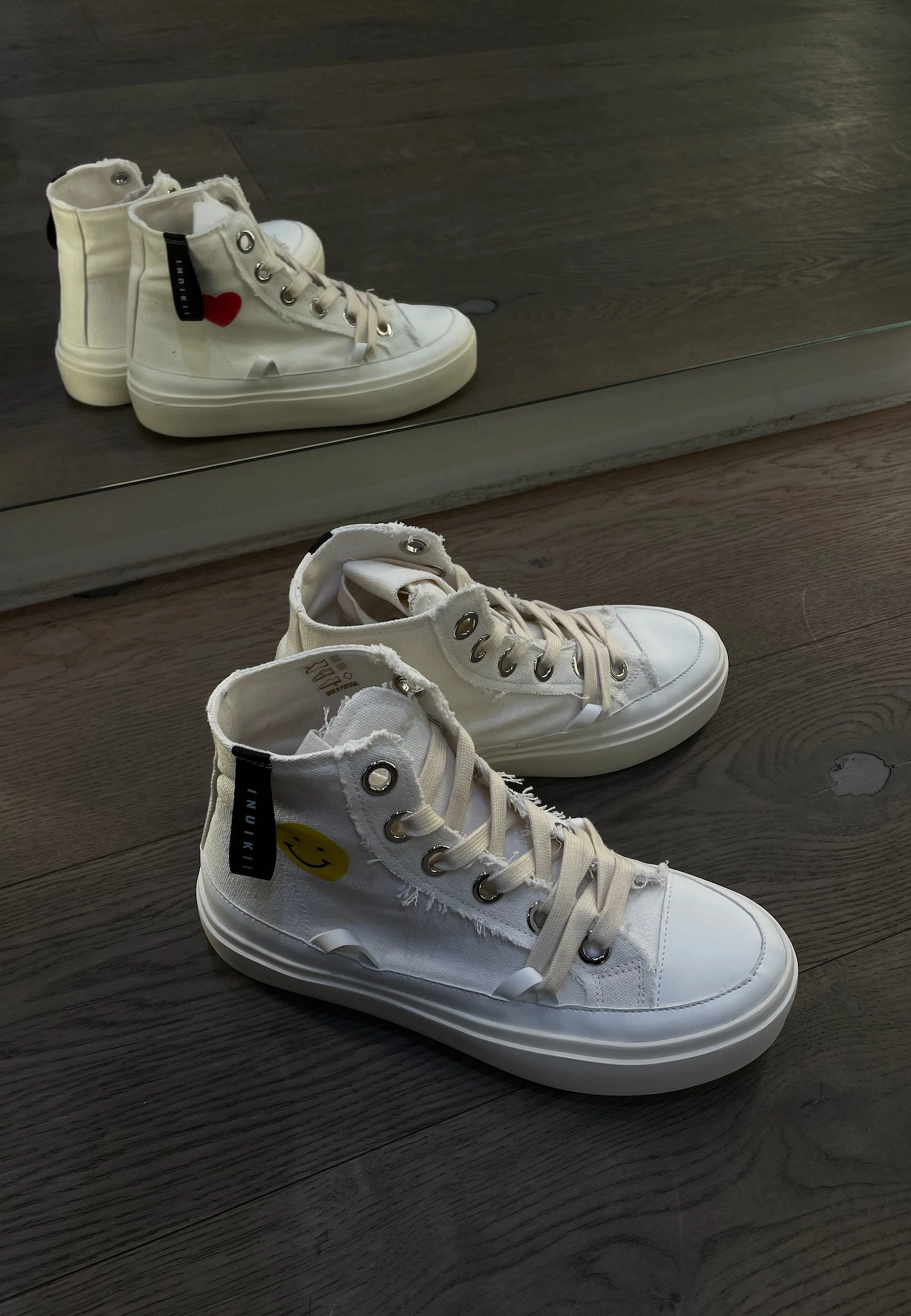 New Sneaker Releases Distressed Matilda Sneaker |White